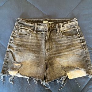 Old Navy High Rise Washed Out Black Jean Shorts